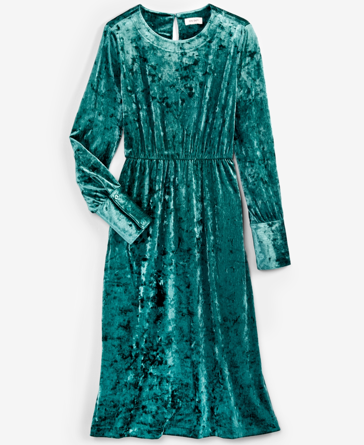 On 34th Women's Crushed Velvet Midi Dress, Created for Macy's