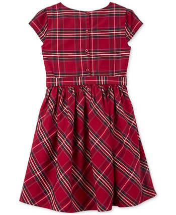 Carter's red and clearance black plaid dress