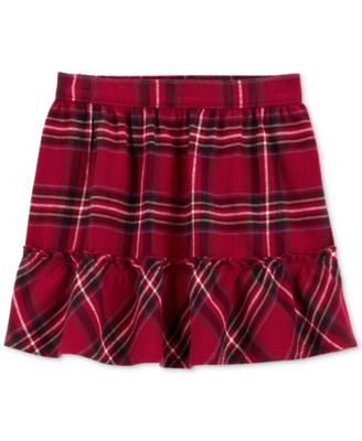 Carter's - Toddler Girls Plaid Cotton Twill Flannel Skirt