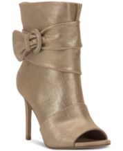 Open toe shop beige booties
