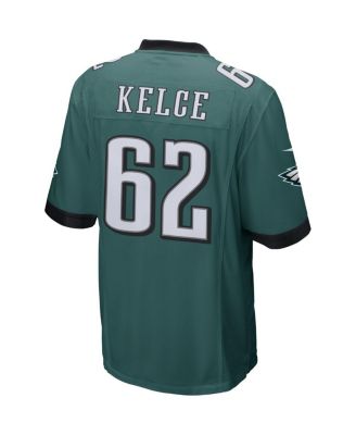 Men's Jason Kelce Midnight Green Philadelphia Eagles Game Jersey