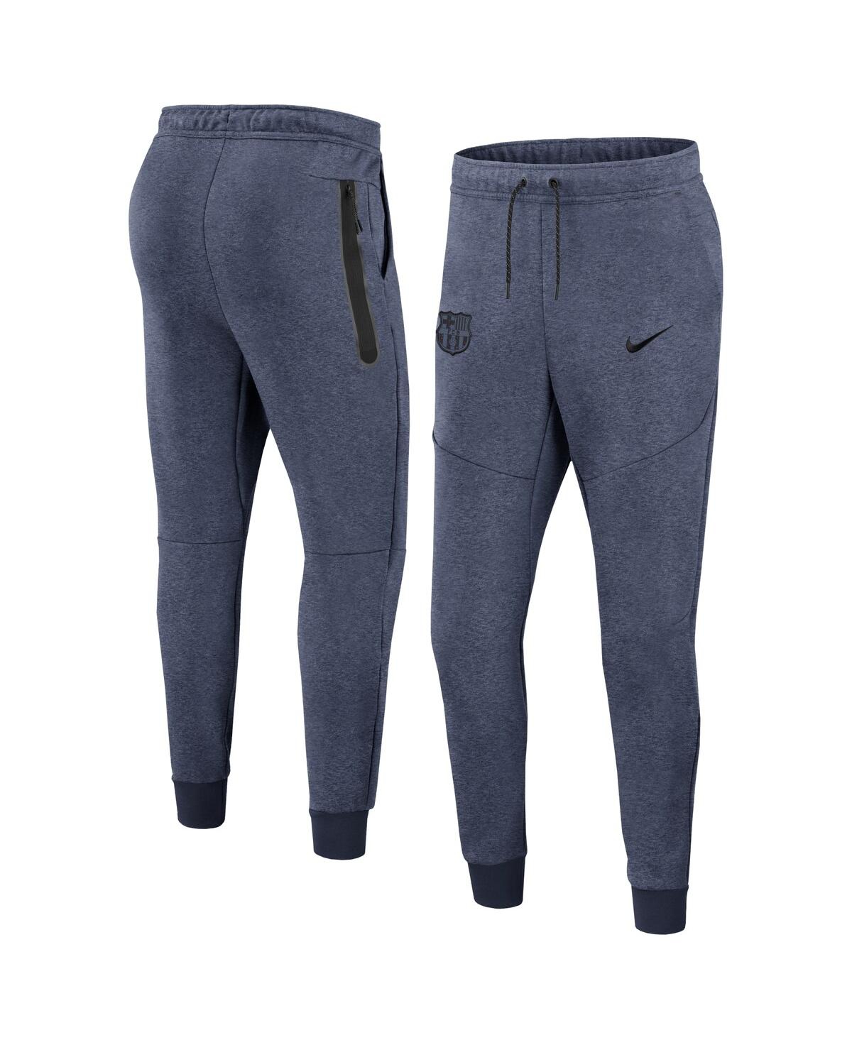 Nike Fc Barcelona Tech Fleece Third Men's Soccer Jogger Pants In Blue