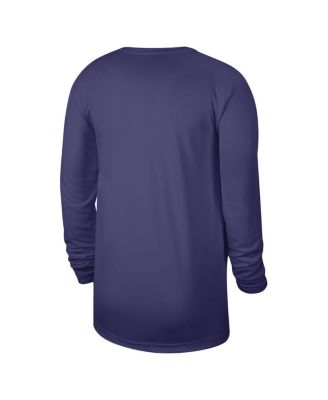Men's and Women's Purple Phoenix Suns 2023 Legend On-Court Practice long sleeve