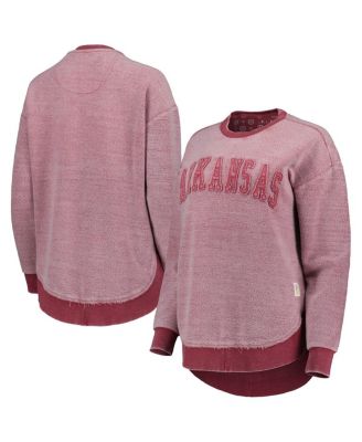 Women's Cardinal Arkansas Razorbacks Ponchoville Pullover Sweatshirt