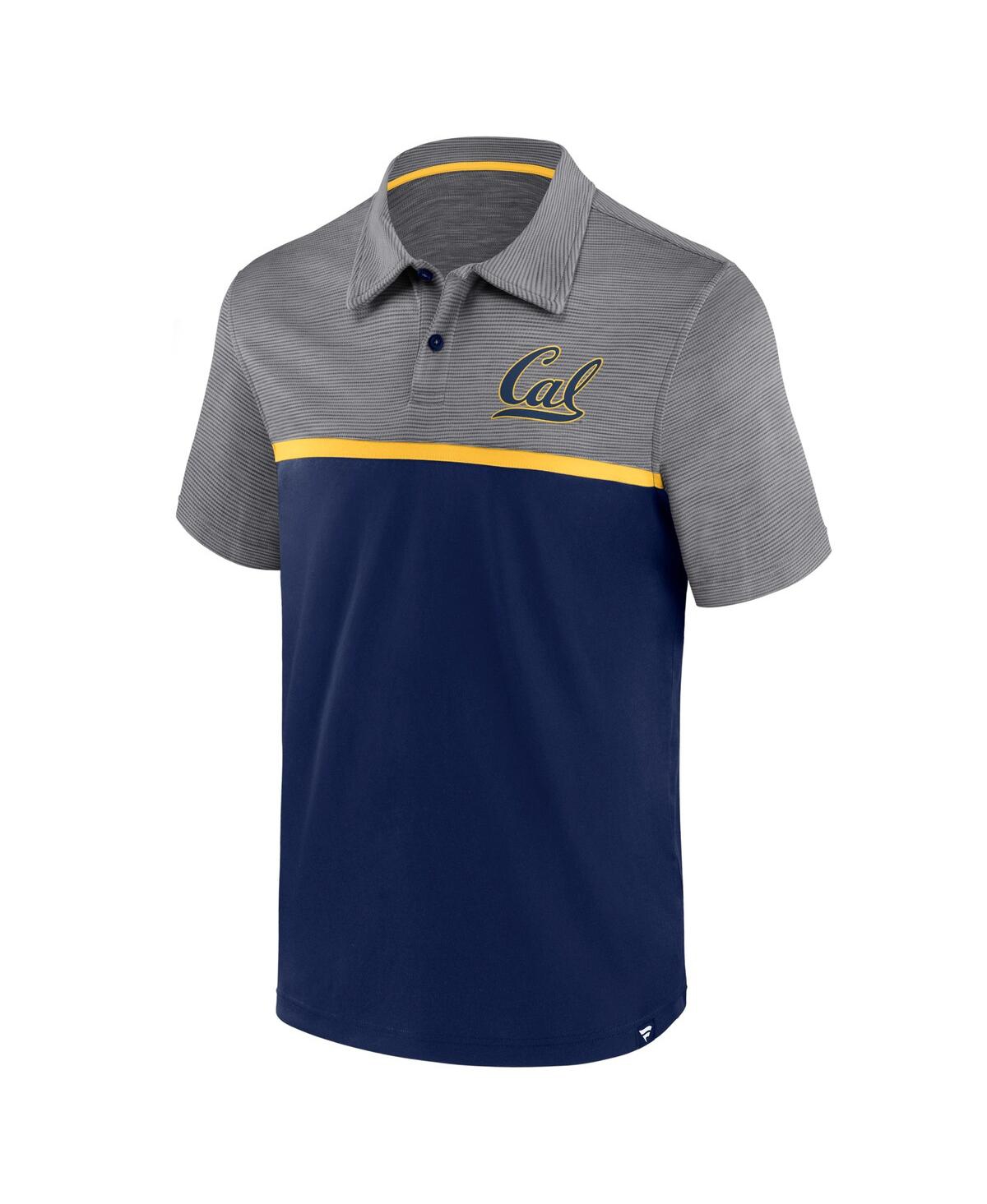Men's Fanatics Gray Cal Bears Polo Shirt - Gray