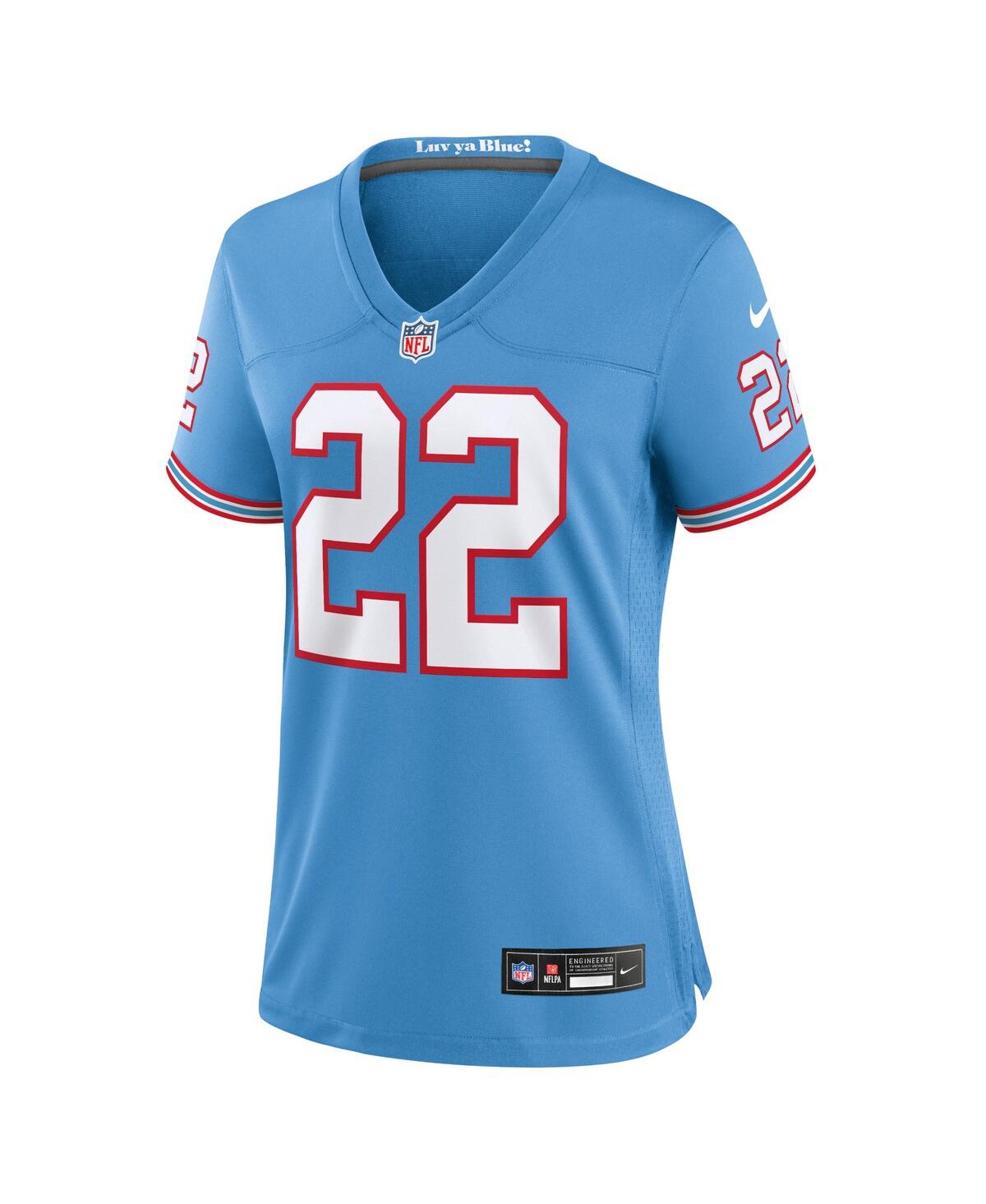 Women's Nike Derrick HenryTennessee Titans Oilers Throwback Alternate Game Player Jersey - Light Blue