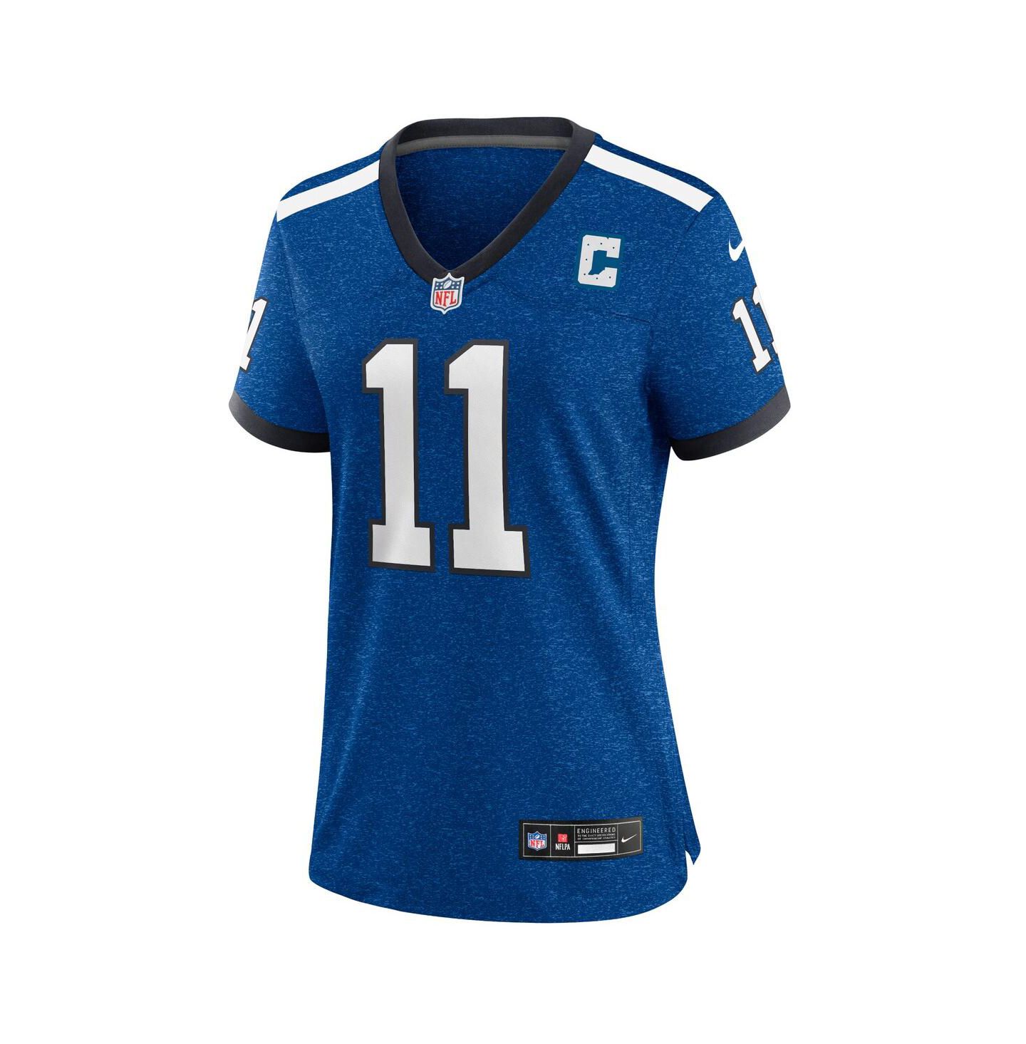 Женский топ Nike Michael Pittman Jr. Royal Indianapolis Colts Indiana Nights Alternate Game Jersey — фото 3