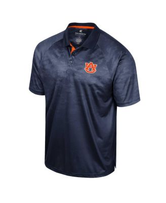 Men's Navy Auburn Tigers Honeycomb Raglan Polo Shirt