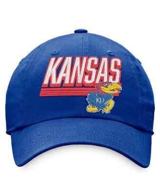 Men's Royal Kansas Jayhawks Slice Adjustable Hat