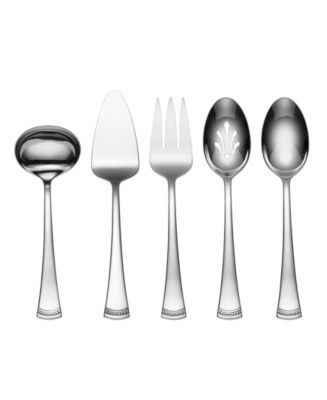 Lenox Portola 18/10 Stainless Steel 5-Piece Hostess Set - Macy's