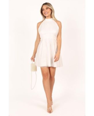 Anya Tulle Mini Dress - White - Petal & Pup USA