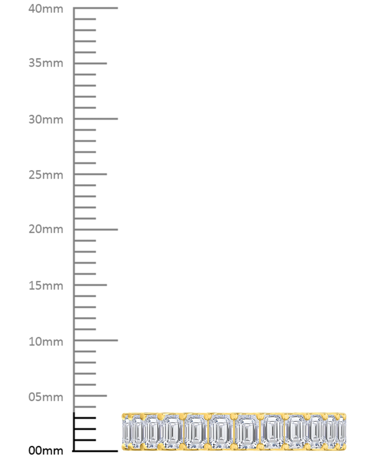 Diamond Emerald-Cut Eternity Band (3 ct. t.w.) in Platinum or 14k Gold