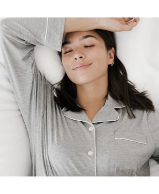 Women's Long Sleeve Stretch-Knit Viscose from Bamboo Pajama Set