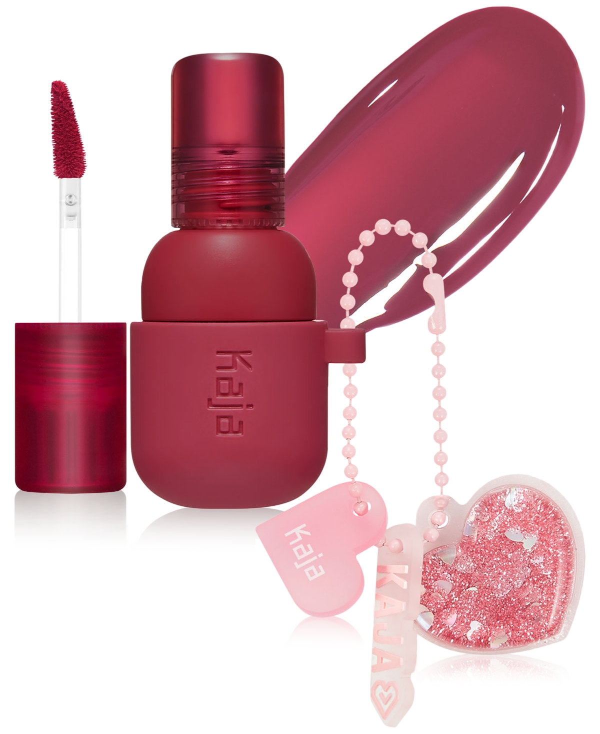Kaja Jelly Charm Glazed Lip Stain & Blush With Keychain, oz.