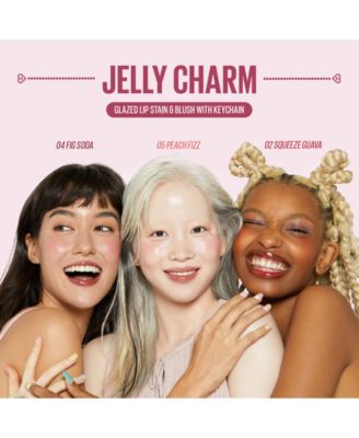 Jelly Charm Glazed Lip Stain & Blush With Keychain, 0.17 oz.