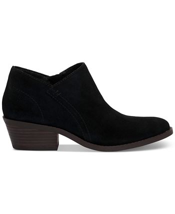 Lucky black suede store booties