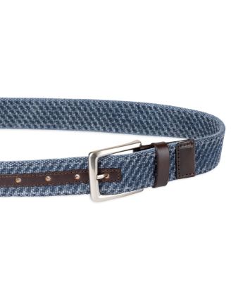 Men's Casual Textured Canvas Web Belt