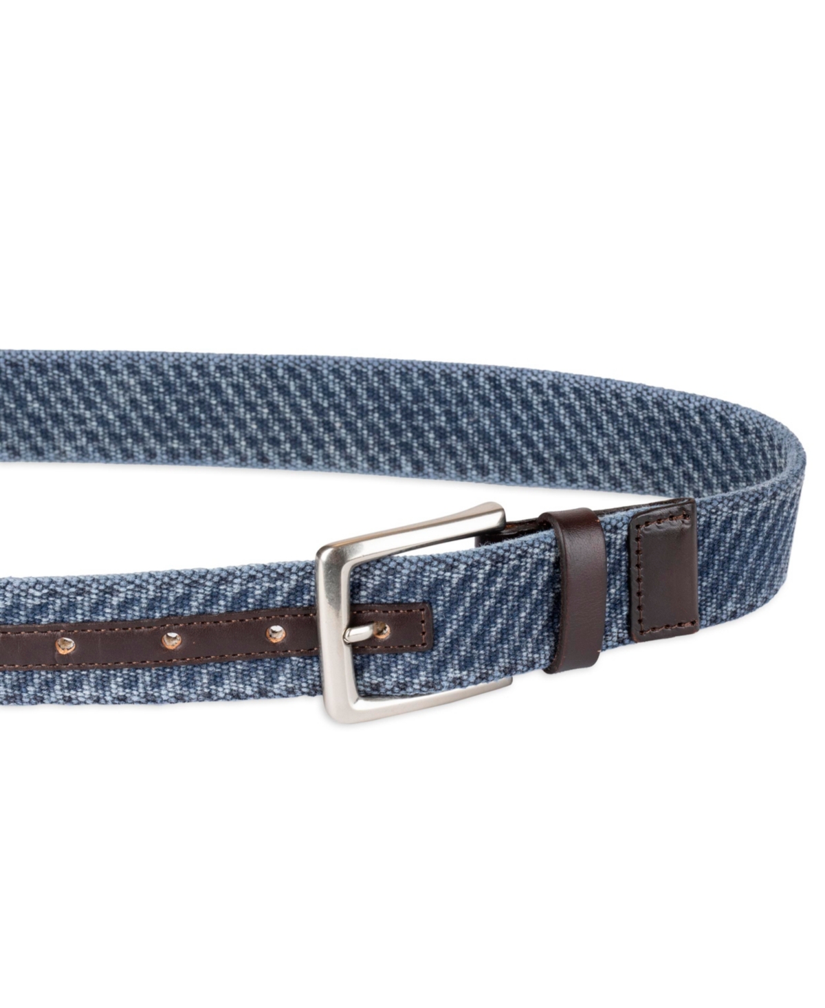 Shop Tommy Bahama Men's Casual Textured Canvas Web Belt In Navy Blue