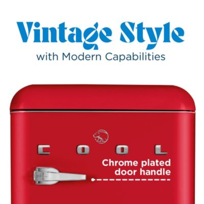 4.0 Cu. Ft. Retro Refrigerator,Red