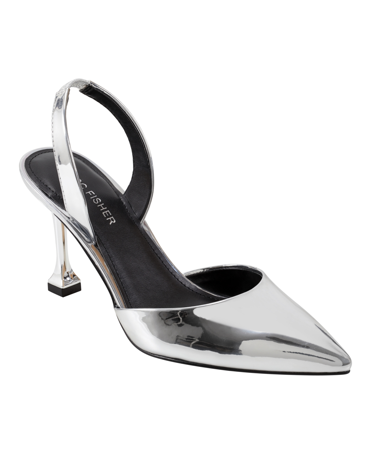 Marc Fisher Women's Hadya Pointy Toe Stiletto Dress Pumps Women's Shoes In Silver - Manmade
