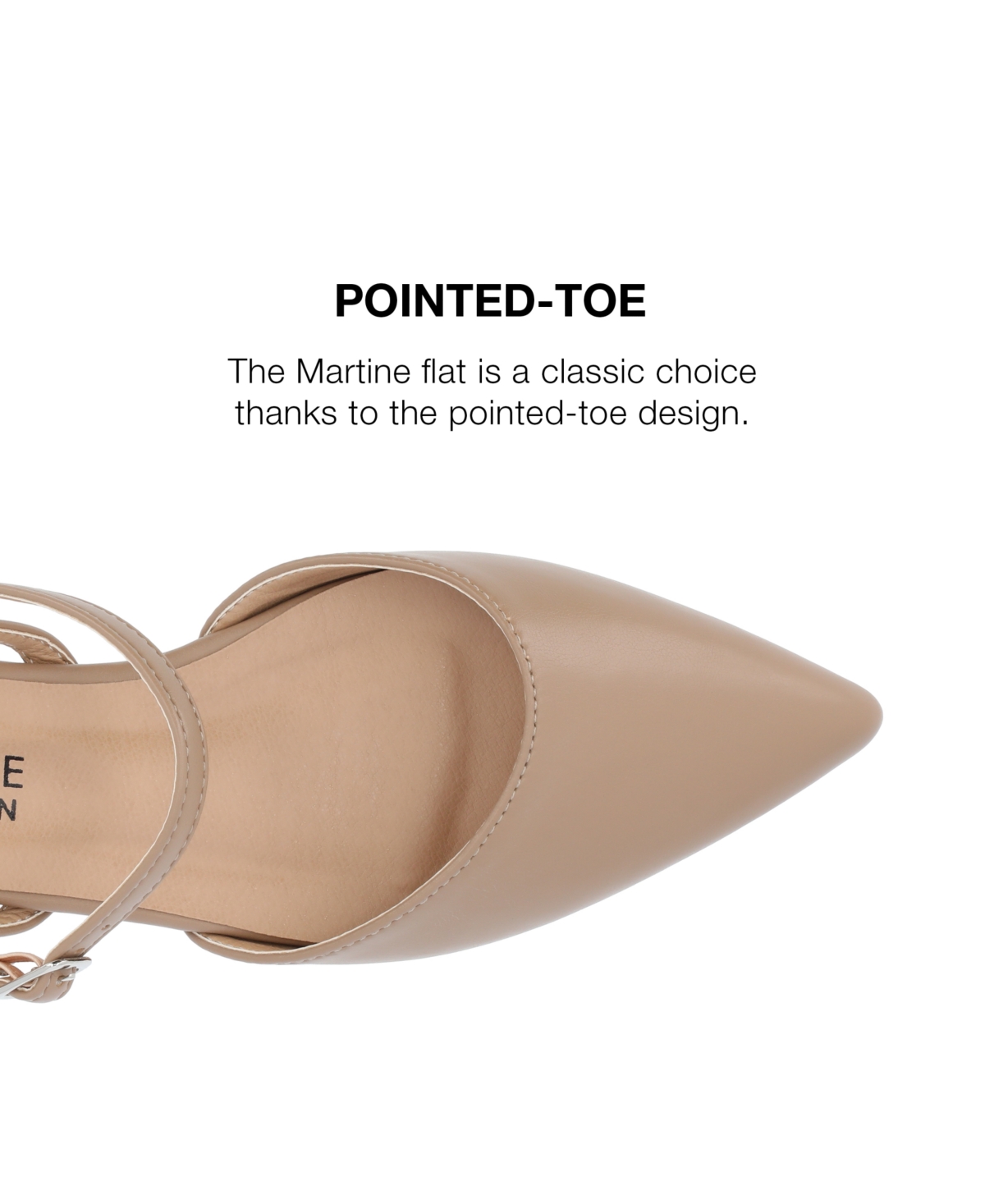 Journee Collection Women's Martine Strappy Pointed Toe Flats