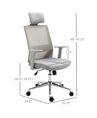 Swivel Office Chair Task Chair w/ Adjustable Height, Headrest,