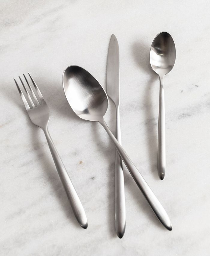 Fortessa Velo Brushed 20-Piece Flatware Set - Macy's