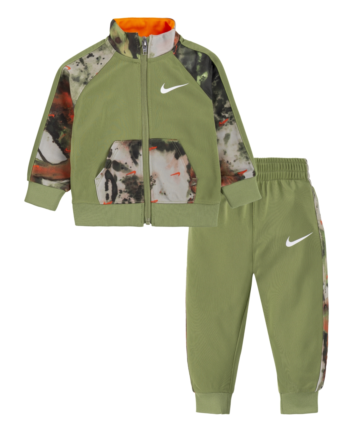 Nike Kids' Baby Boys All-over Print Jacket And Pants Tricot Set In Alligator