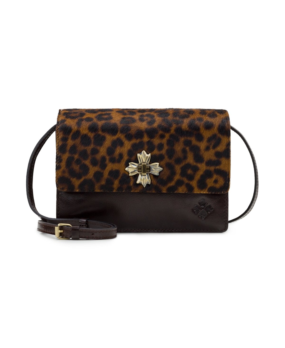 Patricia Nash Angeli Top Handle Crossbody - Leopard Haircalf