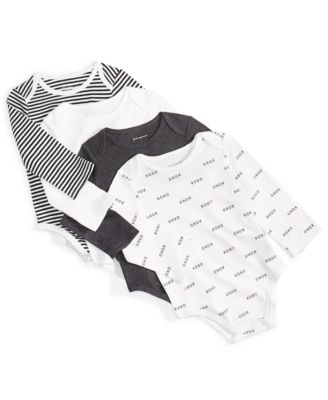 First Impressions - Baby Boys XO Cotton Bodysuits, Pack of 4