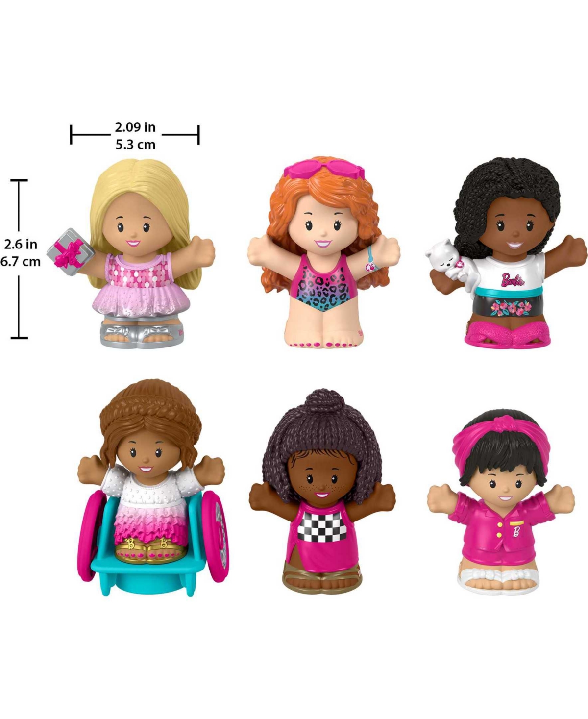 Shop Fisher Price Barbie Figure By Little People Set In Multi