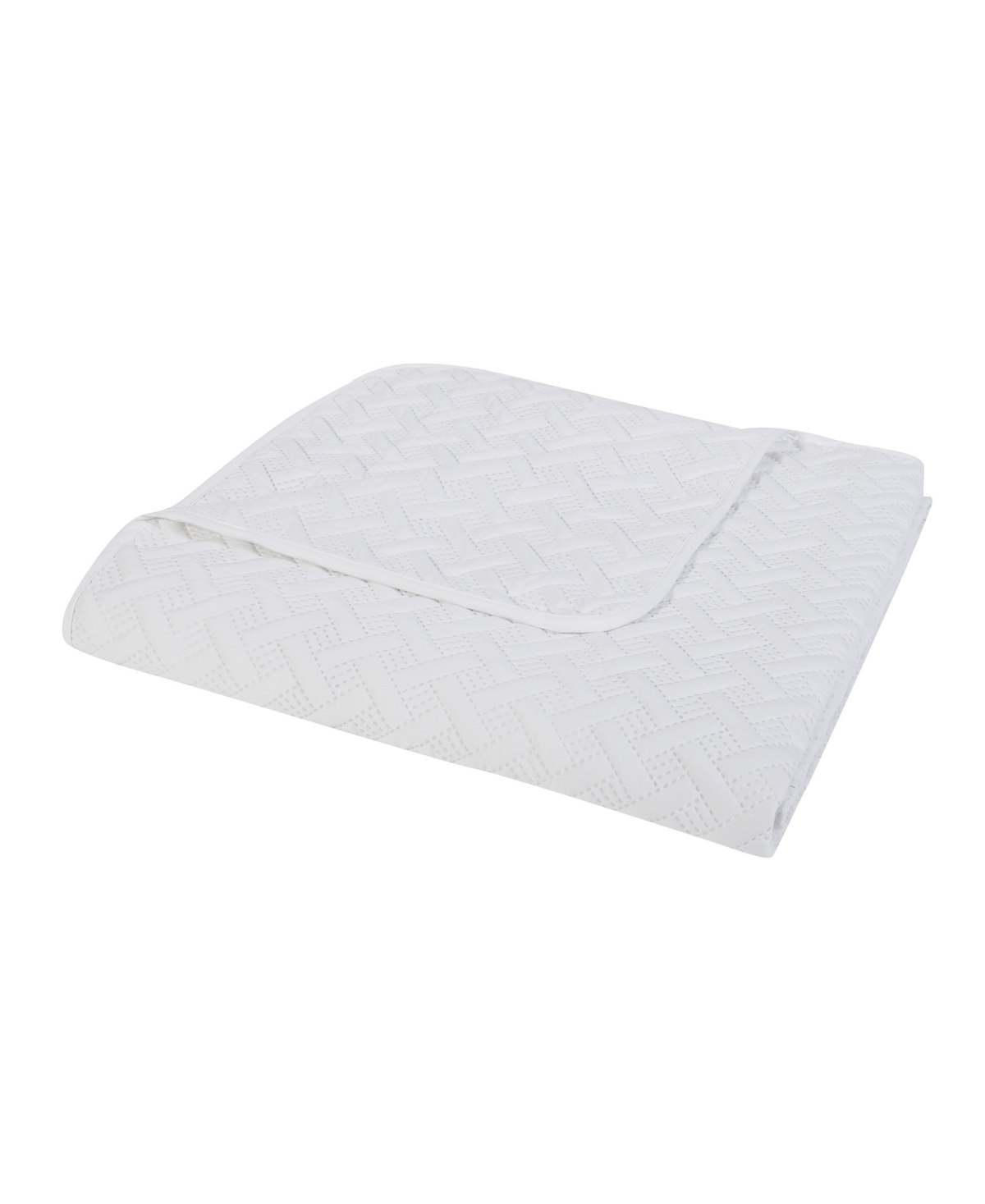 Vcny Home Nina Embossed 2-pc.quilt Set, Twin In White
