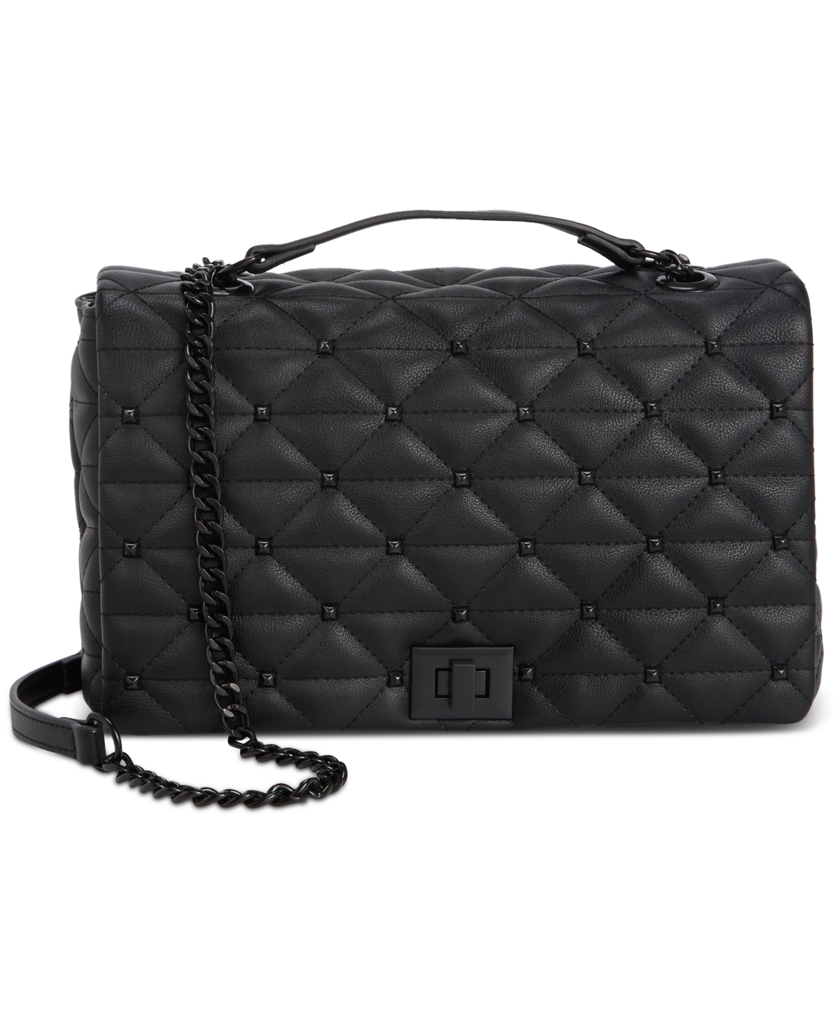 Inc International Concepts Soft Ajae Stud Small Shoulder Bag, Created For Macy's In Black