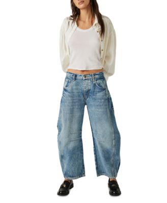 Women's We The Free Good Luck Mid-Rise Barrel Jeans