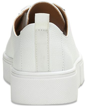 Lucky Brand Women's Zamilio Lace-Up Low-Top Leather Sneakers - Macy's