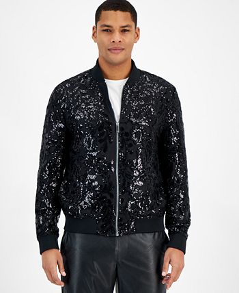 Dkny sequin bomber jacket on sale