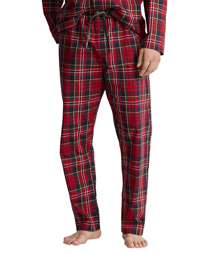 Polo Ralph Lauren Men's Cotton Plaid Pajama Pants - Macy's