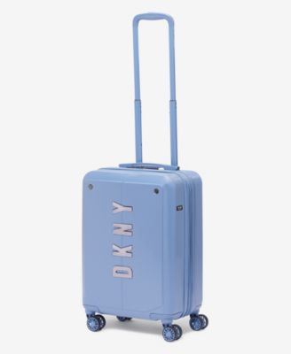 Dkny NYC 20 Upright Carry On Blue Suede