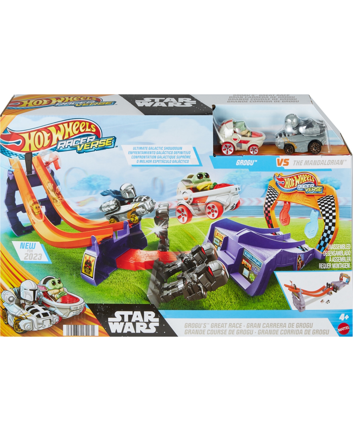Shop Hot Wheels Racerverse, Star Wars Track Set With 2  Racers Inspired By Star Wars In Multi-color