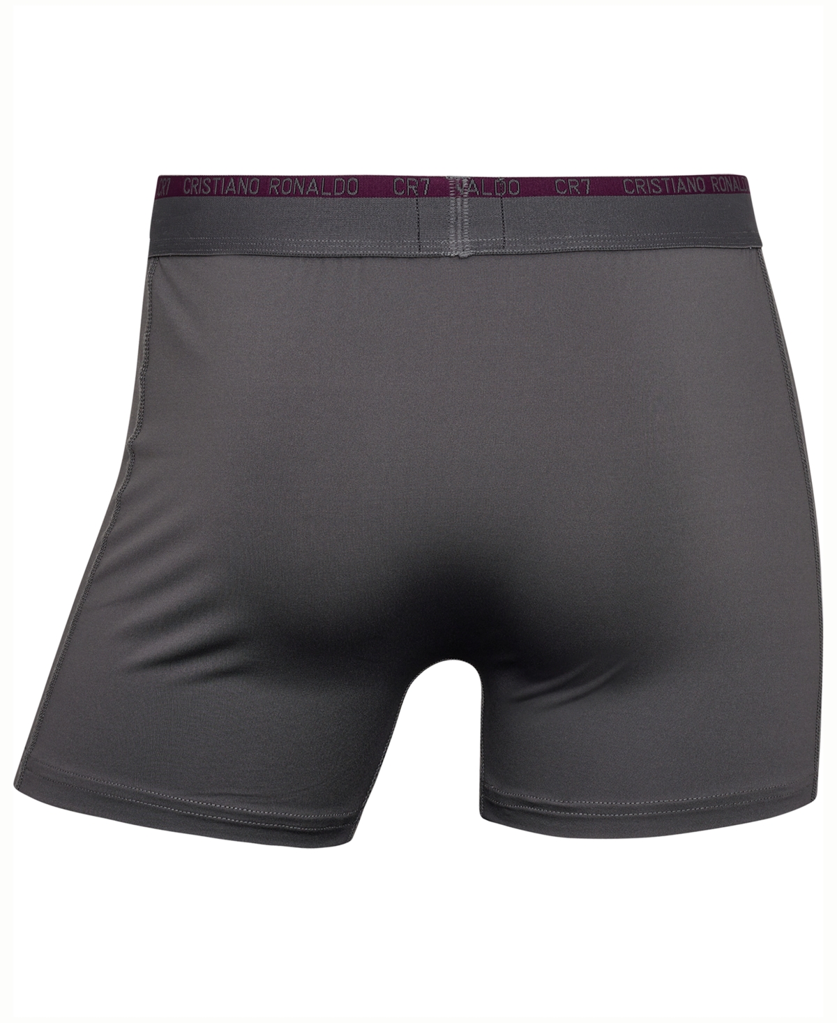 CR7 Men's Microfiber Blend Trunks, Pack of 3 - Slate Gray, Moss Green, Merlot