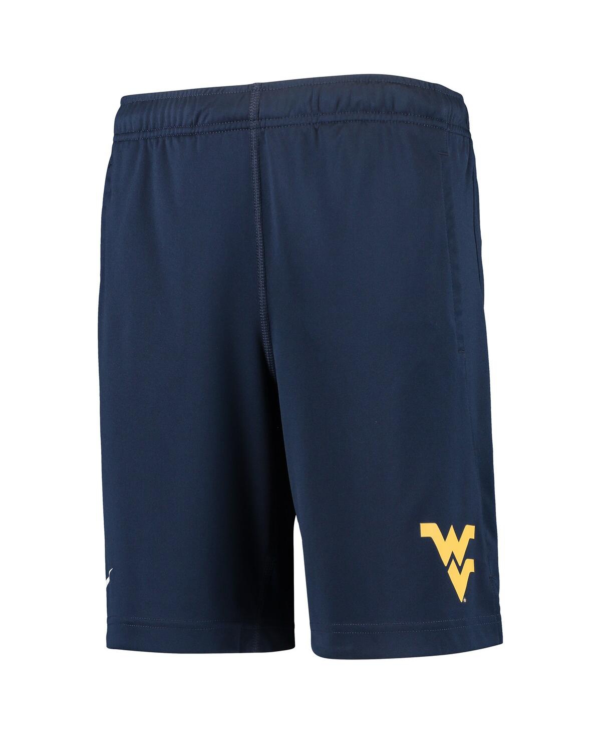 Shop Nike Big Boys  Navy West Virginia Mountaineers Performance Fly Shorts