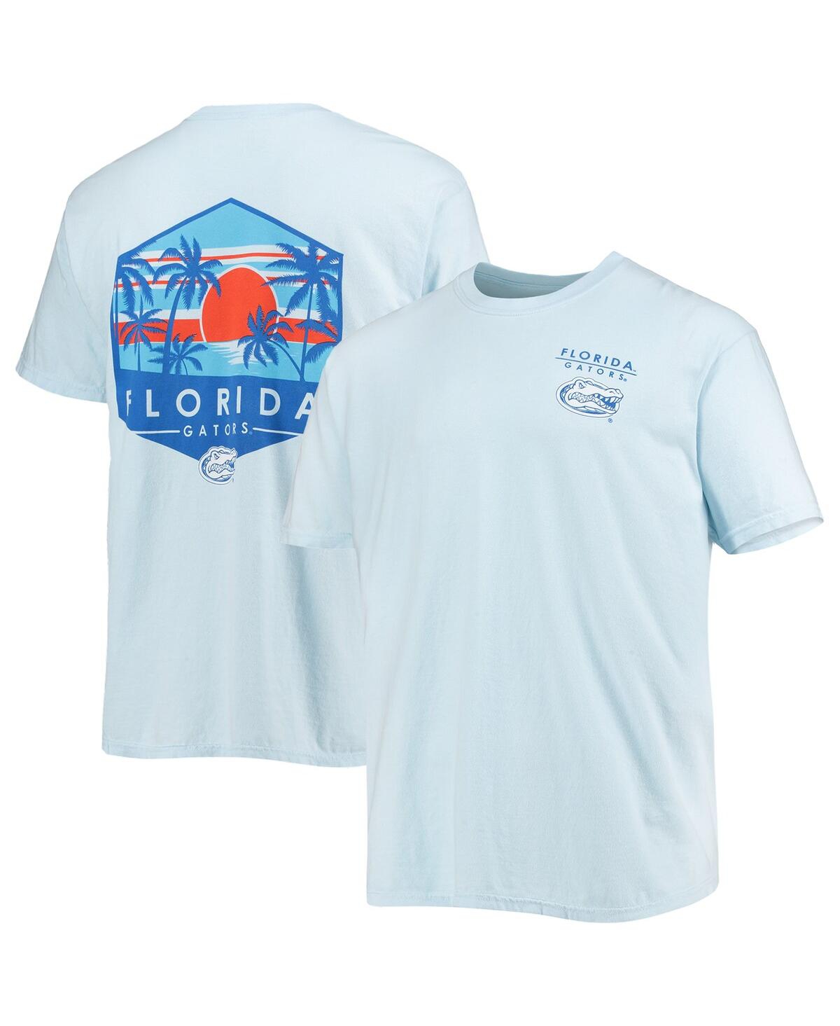 Image One Light Blue Florida Gators Landscape Shield Comfort Colors T-shirt In Light Blue