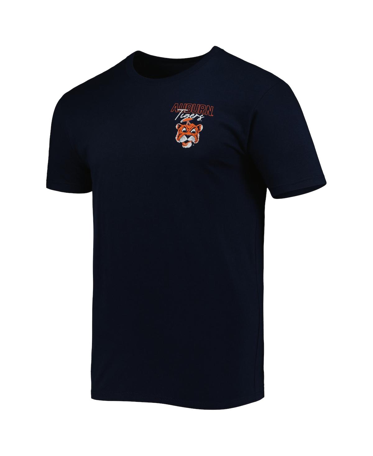 Shop Image One Men's Navy Auburn Tigers Vintage-like Through The Years 2-hit T-shirt