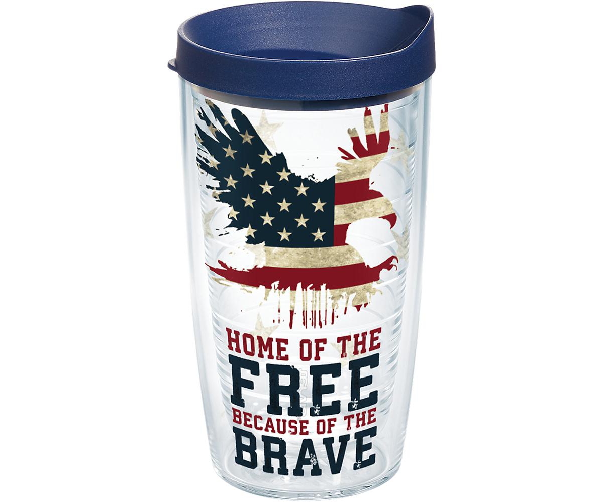 Tervis Tumbler Tervis Home Of The Free Because Of The Brave Made In Usa Double Walled Insulated Tumbler Travel Cup  In Open Miscellaneous