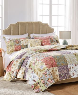 Greenland Home Fashions - Blooming Prairie Authentic Patchwork Quilt Set