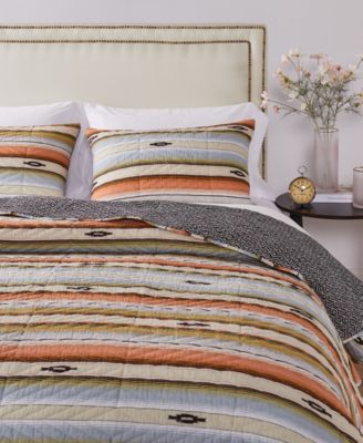 Painted Desert Reversible 3 Piece Quilt Set, Full/Queen