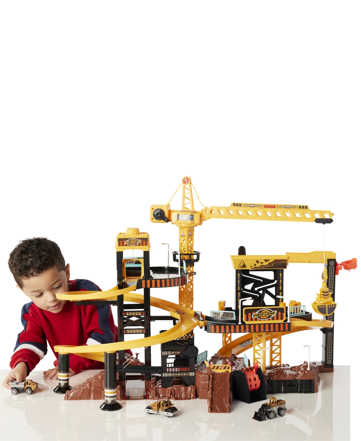 Shop Fast Lane Lights & Sounds Construction Playset, Created For You By Toys R Us In Multi