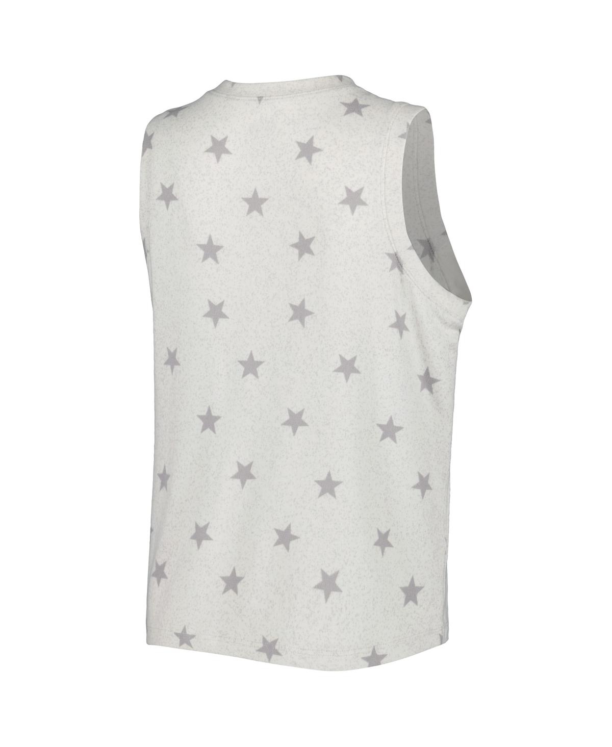 Shop Concepts Sport Women's  Cream Penn State Nittany Lions Agenda Stars Tank Top And Shorts Sleep Set