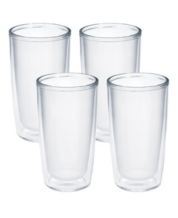 Zulay Kitchen Plastic Tumblers Drinking Glasses Set of 8 Clear, 8