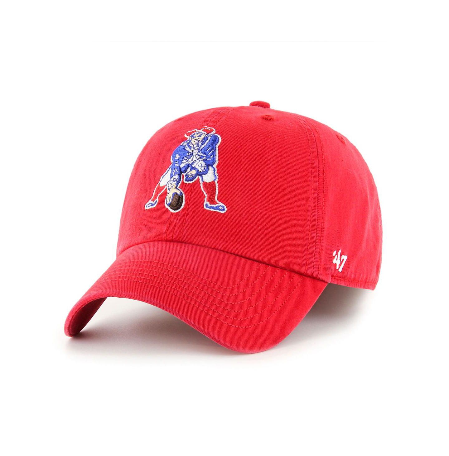 Мужская кепка '47 Brand Red New England Patriots Gridiron Classics Franchise Legacy Fitted Hat — фото 1